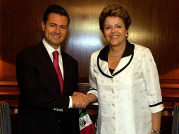 Enrique Peña y Dilma Rousseff esperan profundizar inversiones bilaterales. NTX / ARCHIVO
