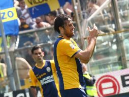 El cuadro en el que milita el central mexicano se ubicó decimotercero general con 45 unidades. EFE / S. Campanini