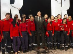 En su más reciente película, Johnson interpreta a un rescatista. NTX / I. Hernández