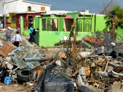 Protección Civil de Coahuila informó que hay 750 viviendas afectadas a causa del fenómeno. AFP / J. Escamilla