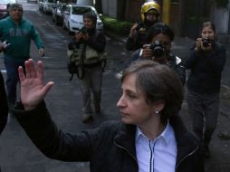 Carmen Aristegui considera que su causa representa una nueva ruta jurídica y podría sentar un precedente. EFE / ARCHIVO