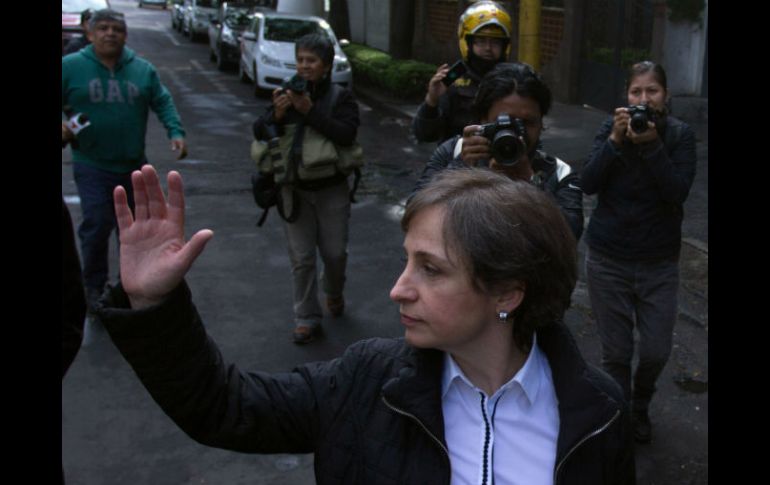 Carmen Aristegui considera que su causa representa una nueva ruta jurídica y podría sentar un precedente. EFE / ARCHIVO
