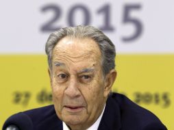 Miguel Villar Mir dice lamentar que en México ''no exista delito de difamación y calumnia como existe en España''. EFE / S. Barrenechea