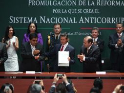 El Presidente destaca que este sistema ayudará a combatir la corrupción en el país. NTX / G. Durán