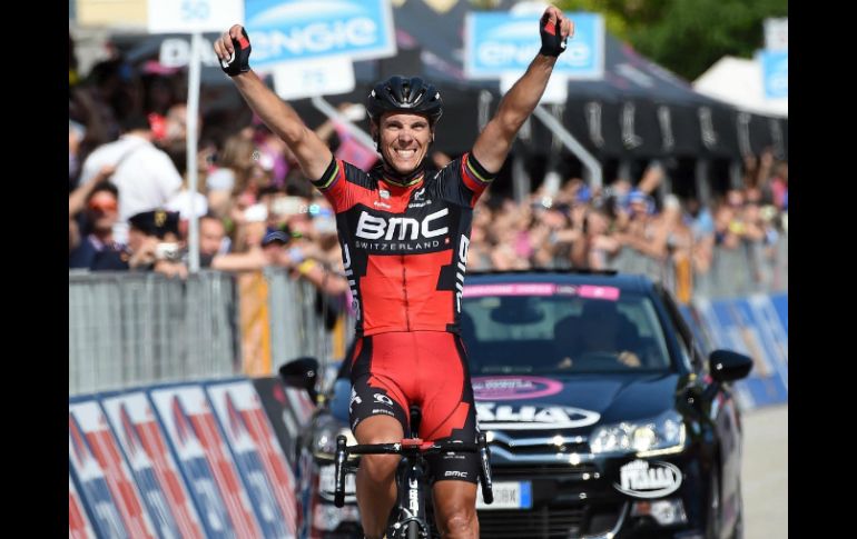 El ciclista belga suma su segundo podio del Giro. AFP / L. Benies