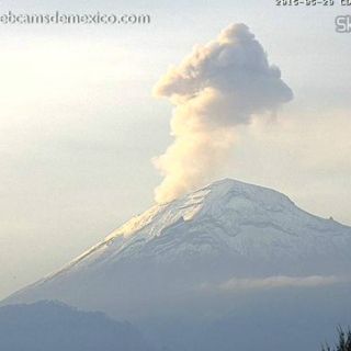 El Popocatéptl emite más de cien exhalaciones en última hora