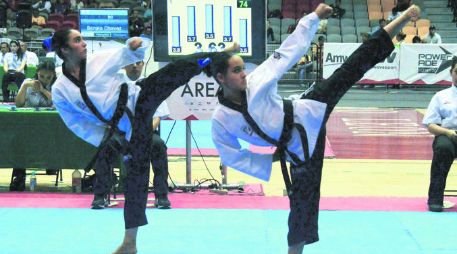 Monterrey. La actividad del taekwondo en la Olimpiada Nacional inició con la modalidad de formas. ESPECIAL /