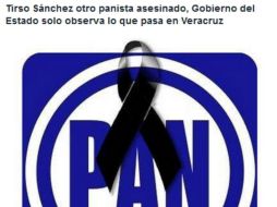 El Comité Directivo Estatal del Partido Acción Nacional (PAN) pidió al gobierno veracruzano emprender acciones contra los responsables. FACEBOOK / Partido Acción Nacional Veracruz
