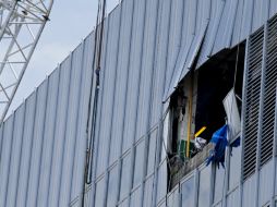 El edificio afectado es de reciente construcción. AP / C. Ruttle