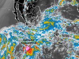 Los meteorólogos detallaron que esta depresión tropical se formó a partir de una baja presión en el Océano Pacífico. TWITTER / @conagua_clima