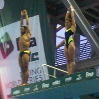 Bronce para Espinosa y Ocampo en saltos mixtos de Serie Mundial