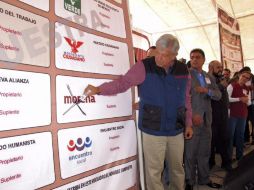 El voto que es favor de Morena, es el único voto de izquierda y es el que más les duele a los demás partidos, apunta el tabasqueño. EL INFORMADOR / Andres Manuel Lopez Obrador