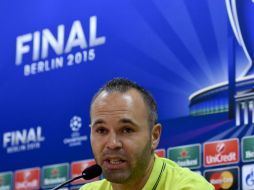 Iniesta está ilusionado en obtener un título más. AFP / J. Lago