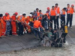 Entre los sobrevivientes estaban el capitán e ingeniero jefe del barco. AFP /