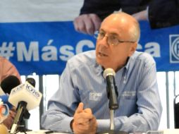 Martínez Mora llamó a los demás candidatos a hacer del conocimiento de la opinión pública sus gastos de campaña. ESPECIAL / Luis Guillermo Martínez Mora