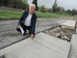 Whiting verificó todas las zonas donde se instalarán las barreras de seguridad. ESPECIAL /