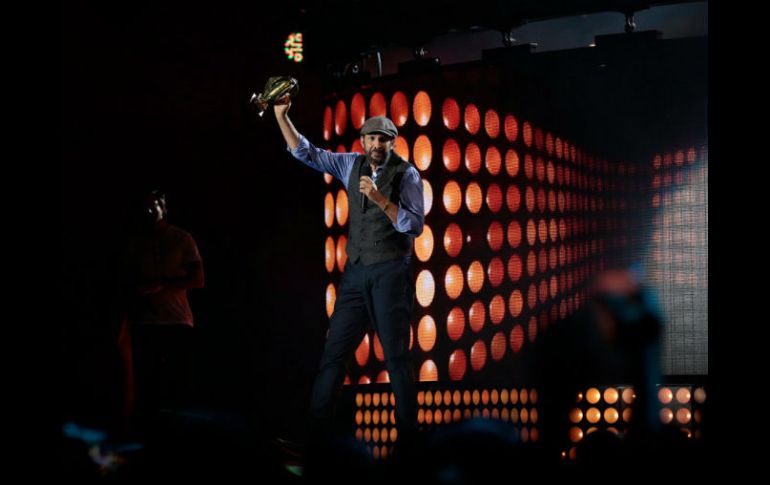 Juan Luis Guerra recibió el premio por Artista compromiso. NTX / C. Pacheco