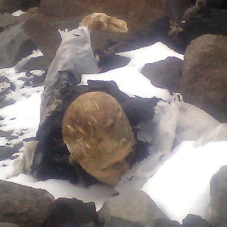 Bajan cuerpo momificado hallado en cara sur del Pico de Orizaba