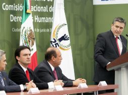 El president de la CNDH dice que la 'violencia pone en riesgo la vigencia de los derechos humanos'. EFE / Especial