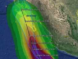 El meteoro genera desprendimientos nubosos hacia el occidente y sur del territorio mexicano. TWITTER / conagua_clima