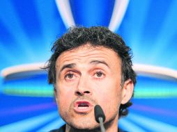 El técnico del Barcelona, Luis Enrique, frena la euforia de cara a la Final, pues anticipa que será mucho más cerrada. AP / UEFA