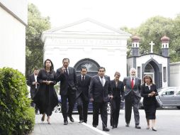 Personalidades del mundo de la política se han reunido para dar el último adiós a Camacho Solís. NTX /