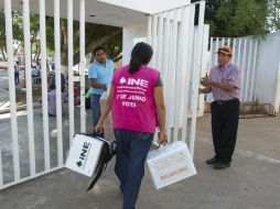 Únicamente no se abrió una casilla, ya que la presidenta de la misma desapareció con todo el material electoral. NTX / H. Borges