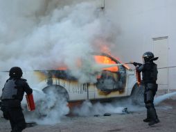 No se reportaron personas lesionadas en el lugar del incendio. AP / A. González
