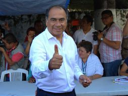 El candidato del PRI afirma que tiene una ventaja de 12 y 14 puntos. NTX / N.Gutiérrez