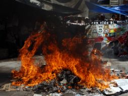 En 283 casillas hubo destrucción de documentación y en 26 sustracción de la papelería. AFP / P. Castellanos