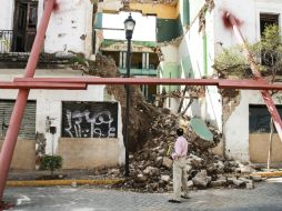 Tras el escombro en el ingreso, uno se da cuenta de la magnificencia de la construcción. EL INFORMADOR / ARCHIVO