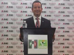 Benjamín Medrano Quezada, cobijado por el PRI, se proclama vencedor en el distrito I, con sede en el municipio de Fresnillo. TWITTER / @BenjaminMedran