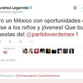 Andrea Legarreta niega haber sido remunerada por tuits