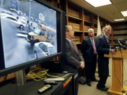 El video de la muerte fue tomado desde un establecimiento de comida rápida a unos 50 metros del incidente. AP /