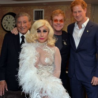 Lady Gaga conoce al príncipe Harry
