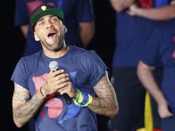 Alves recién ganó la Champions y lleva ya 343 juegos oficiales con el Barsa. AFP / ARCHIVO