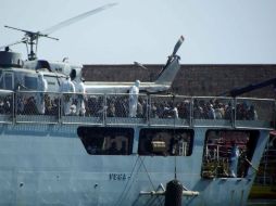 En Italia, casi seis mil personas fueron recogidas del mar el fin de semana por una flota autorizada por la Unión Europea. EFE / ARCHIVO