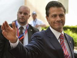 Peña Nieto confirma que el Gobierno de México y la Unión Europea revisarán el acuerdo comercial entre ambos. EFE / S. Lecocq