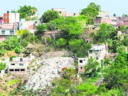 En Zapopan existen mil 484 viviendas en zonas de riesgo, gran parte en asentamientos irregulares. EL INFORMADOR / P. Franco
