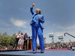 Hillary estuvo acompañada de su esposo el ex presidente William Clinton y de su hija Chelsea. AP / J. Cortez