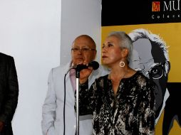 Beatriz Sánchez Monsiváis participa en el marco del quinto aniversario luctuoso de Monsiváis. NTX / B. Moncada