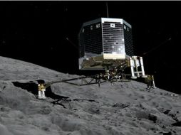 La sonda Philae está mandando datos a la tierra a través de su nave nodriza Rosetta, la cual está orbitando el cometa. ESPECIAL / esa.int