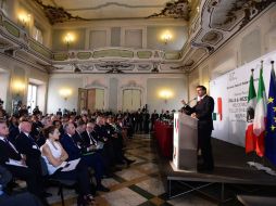 El acuerdo se plantea en el Foro de Negocios México-Italia, como parte de la gira por Europa de Enrique Peña Nieto. NTX / ESPECIAL