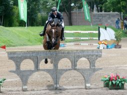 Rodrigo Medina y 'Sonora' hicieron un recorrido limpio en 43.49 segundos. EL INFORMADOR / M. Vargas
