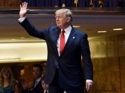 En su discurso, Trump recurre a la vena nacionalista, critica la presencia de inmigrantes mexicanos en Estados Unidos. EFE / J. Lane