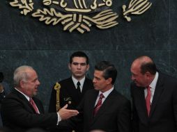 Presentación del programa de inversión de la firma Constellation Brands en la residencia oficial de Los Pinos. NTX / G. Granados