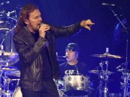 Fher Olvera dedica la canción ''Somos más americanos'' a Donald Trump. EFE / I. Mejía