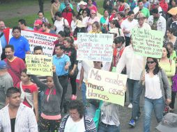 Presión en aumento. Los docentes de la CNTE tomaron dependencias del sector educativo en Morelia. SUN /