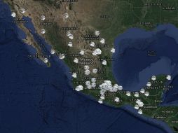 Se prevén precipitaciones muy fuertes en Jalisco, San Luis Potosí, Querétaro, Guanajuato, Nuevo León y Tamaulipas. ESPECIAL / smn.cna.gob.mx