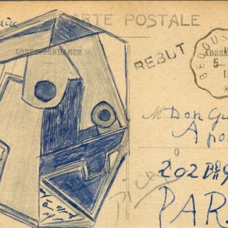 Subastan una postal de Picasso por 166 mil euros